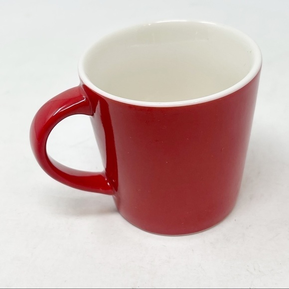 STARBUCKS Demitasse Espresso Mini Mug Coffee Cup 3 fl oz. SOLID RED 2016 - Picture 4 of 5